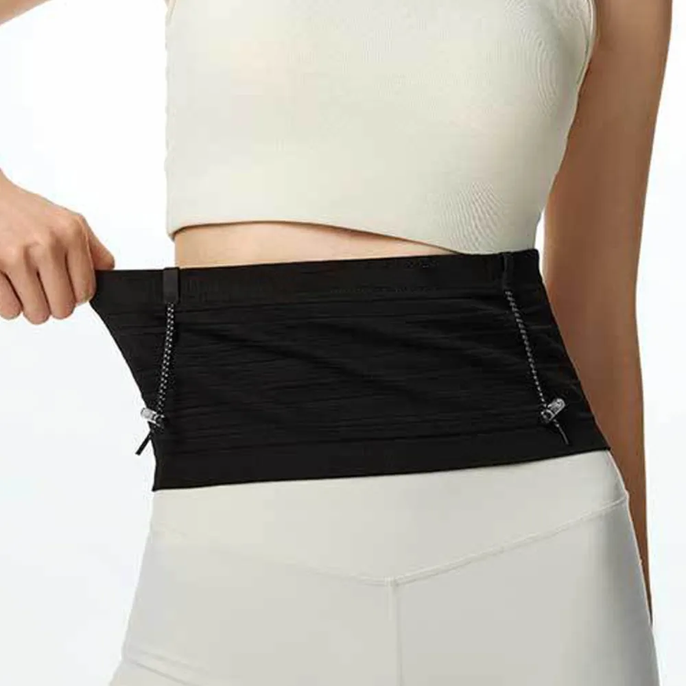 Running Belt Invisible Waist Bag Slim Thin Marathon Running Bag Multi-function Storage Sports Phone Bag Outdoor Riding