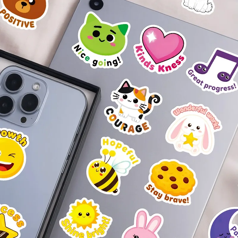 สติกเกอร์ตกแต่งลายการ์ตูนสัตว์เลี้ยงแบบสร้างสรรค์ 50 ชิ้น