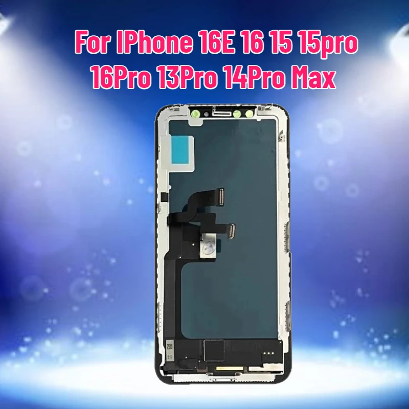 

Дисплей Incell LCD (экран) в сборе для iPhone 16E, 16, 15, 15 Pro, 16 Pro, 13 Pro, 14 Pro Max с тачскрином (дигитайзером)