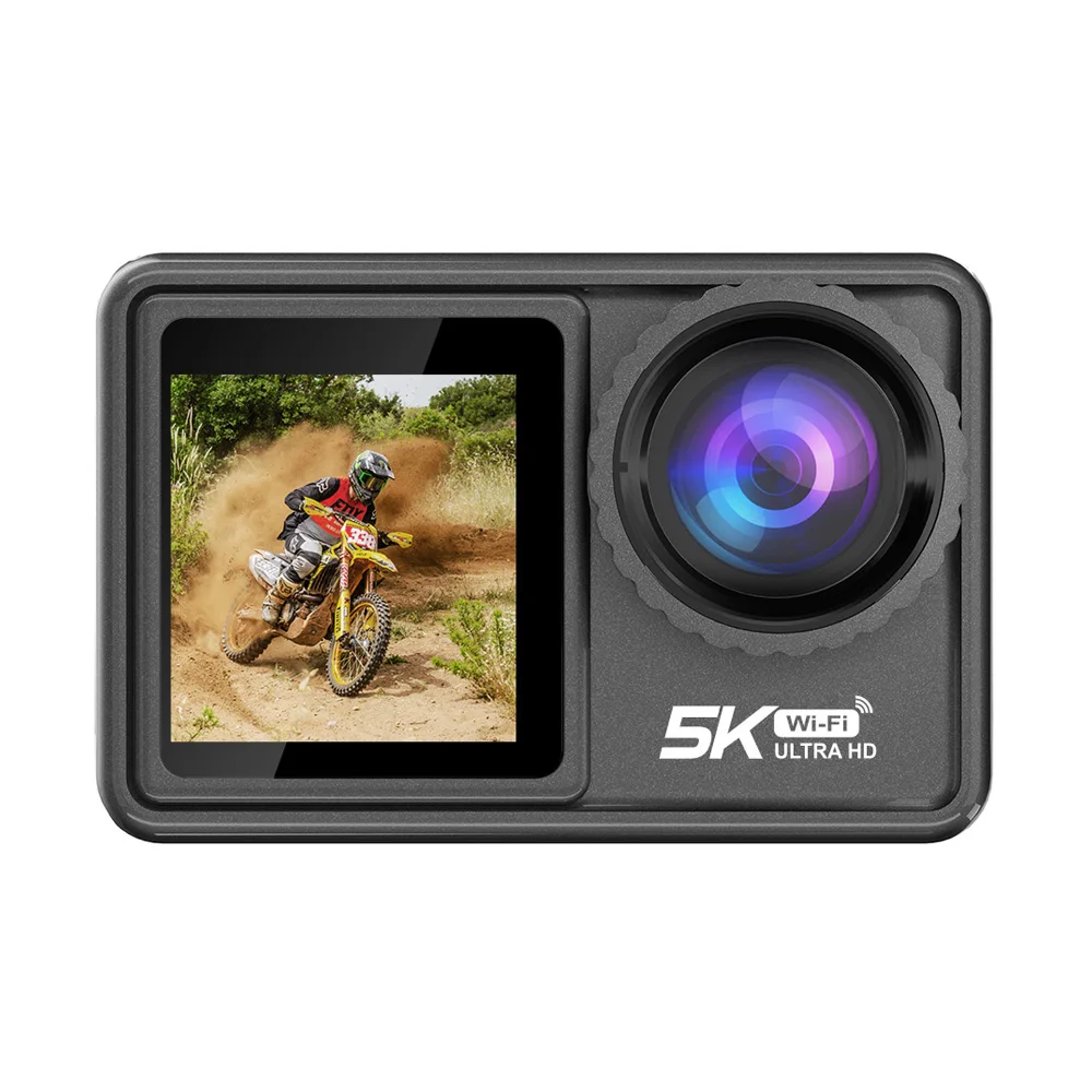 2024 NEW Action Camera 5K 4K 60FPS EIS Interchangeable Lens 48MP Zoom Electronic Stabilizer Camera WiFi Action Camera for Vlog