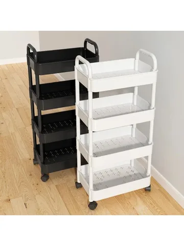 Multi-Layer Trolley Rack Kitchen Floor Bedroom Baby Snacks Mobile Bathroom Bathroom Storage Storage Rack