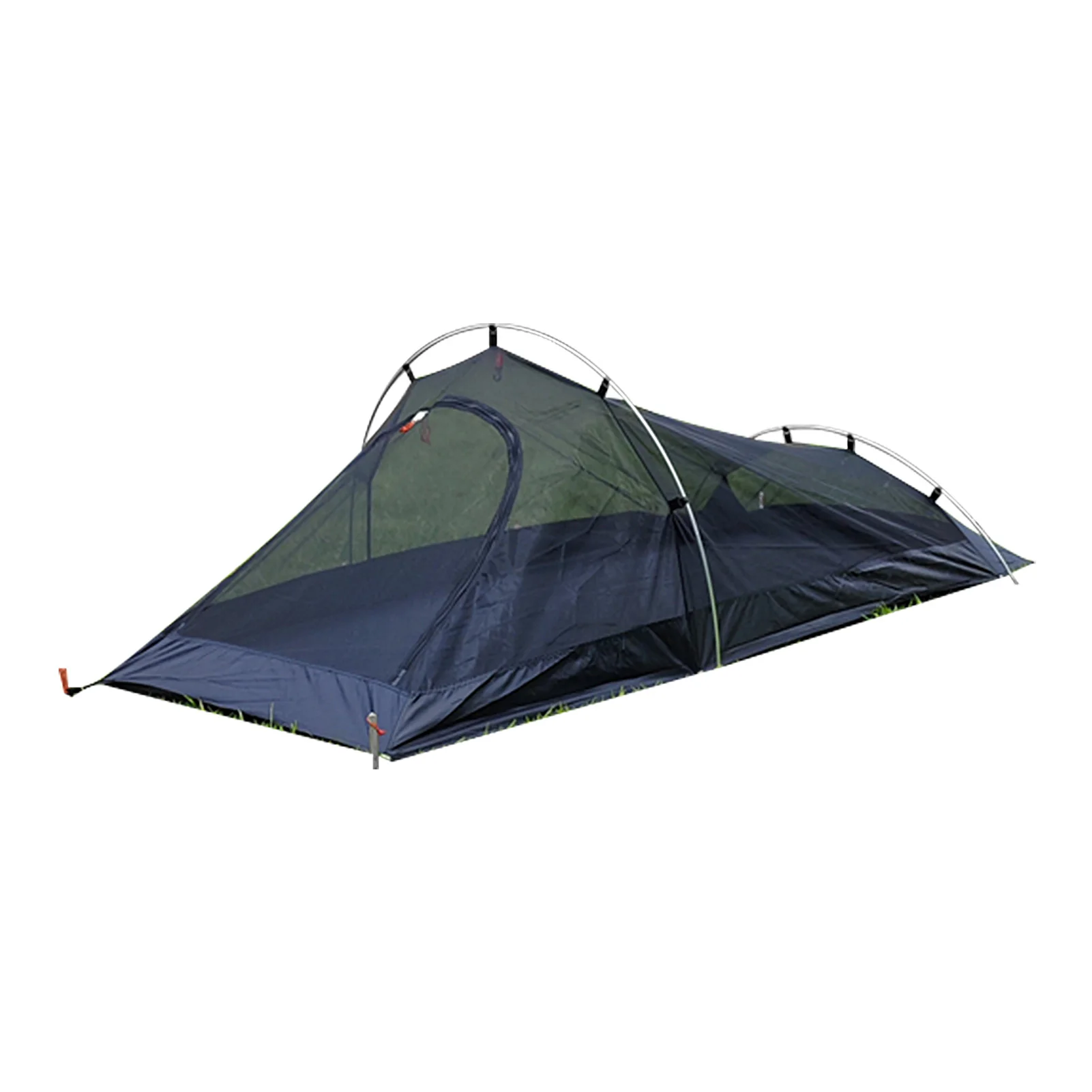 

Mesh Backpacking Tent 1 Person Ultralight Aluminum Pole Camping Tent Outdoor Mosquito Net