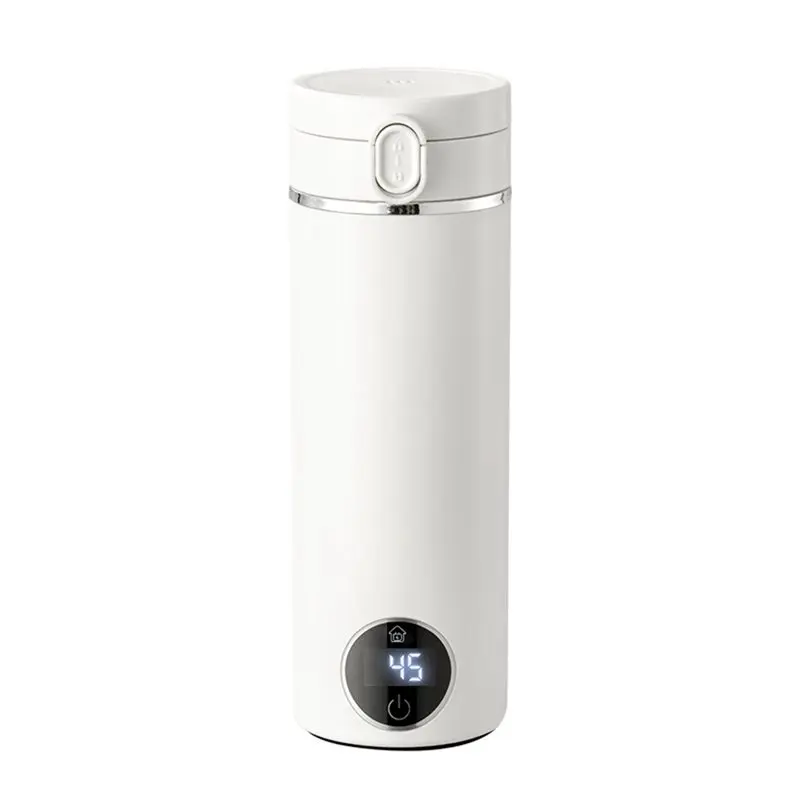 【KITCHEN GADGET】Portable Hinged Lid Electric Water Kettle Home Milk Temperature Adjusting Pot Heating Tea Maker EU Plug