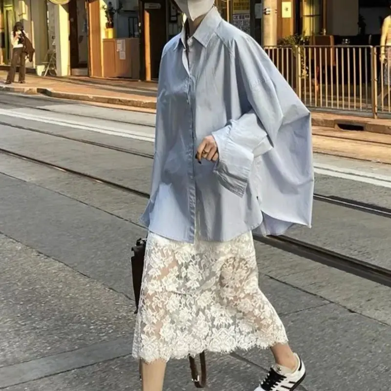 

New Fashion Floral Lace Skirt Women Summer High Waist Slim Split Sexy Sheer A-line Midi Skirts Office Lady Elegant Jupe