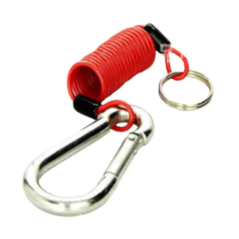 

Trailer Breakaway Cable Anti-Lost Cable Coiled Pin Trailer Spring Rope Safety Buckle Safety Breakaway Cable Camping Accessories