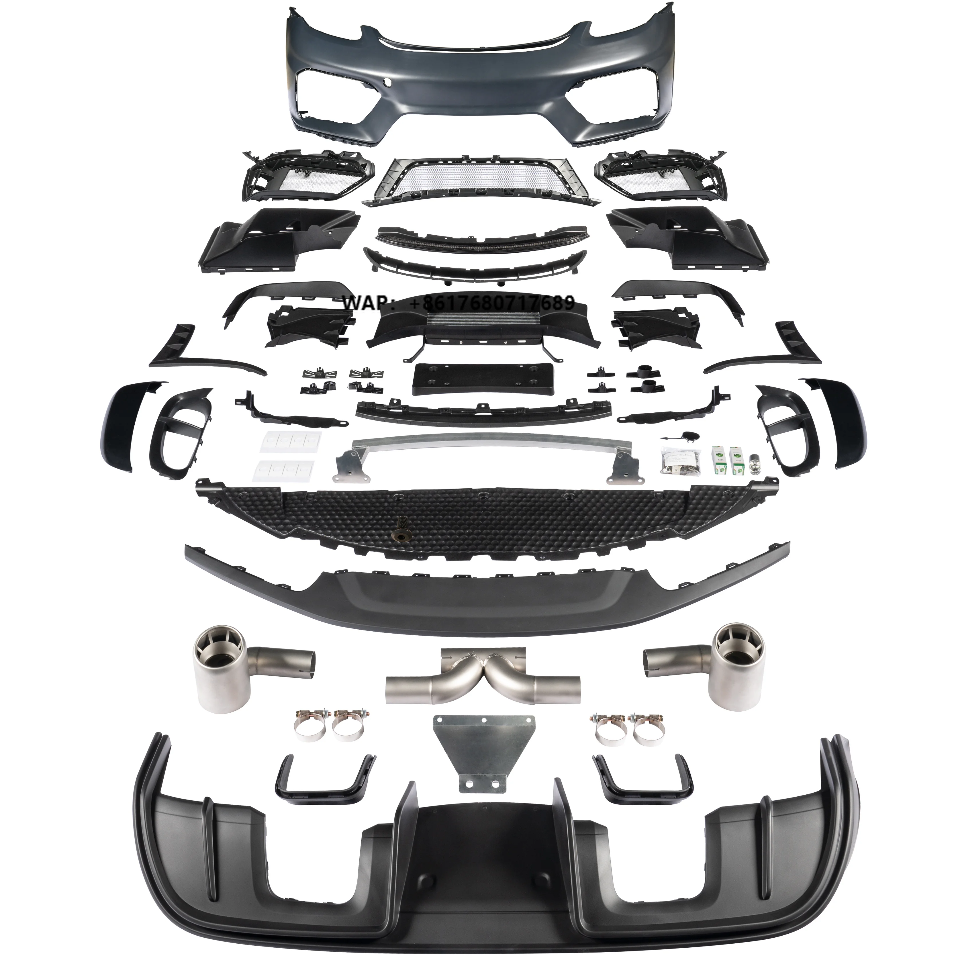 KM Premium Upgrade  Bodykit Without DRL Perfect FIt for 718 Complex Version High Quality Enhances Vehicle's Visual Appeal