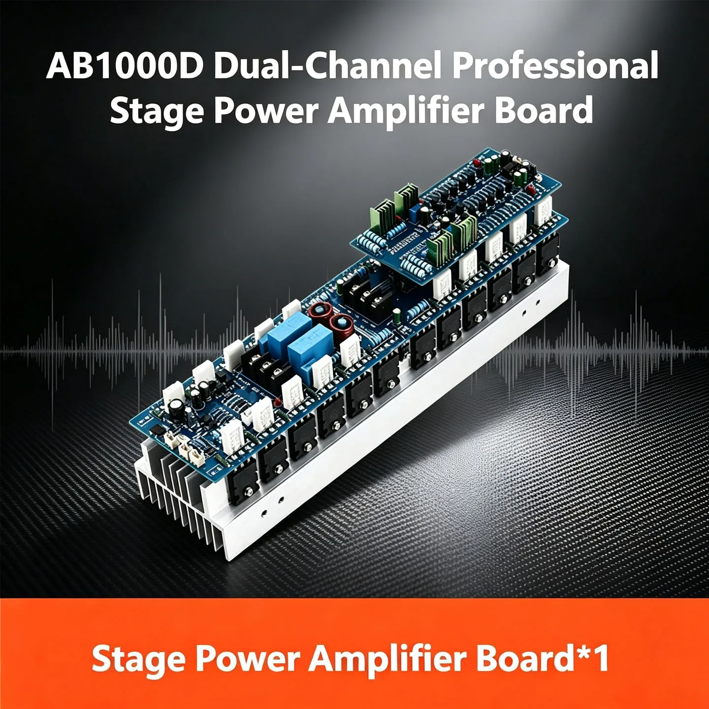 YJCO Dual Channel Professional Stage Power Amplifier Board 1000W×2 HIFI Amp Module with TTA1943 TTC5200 Output Transistors