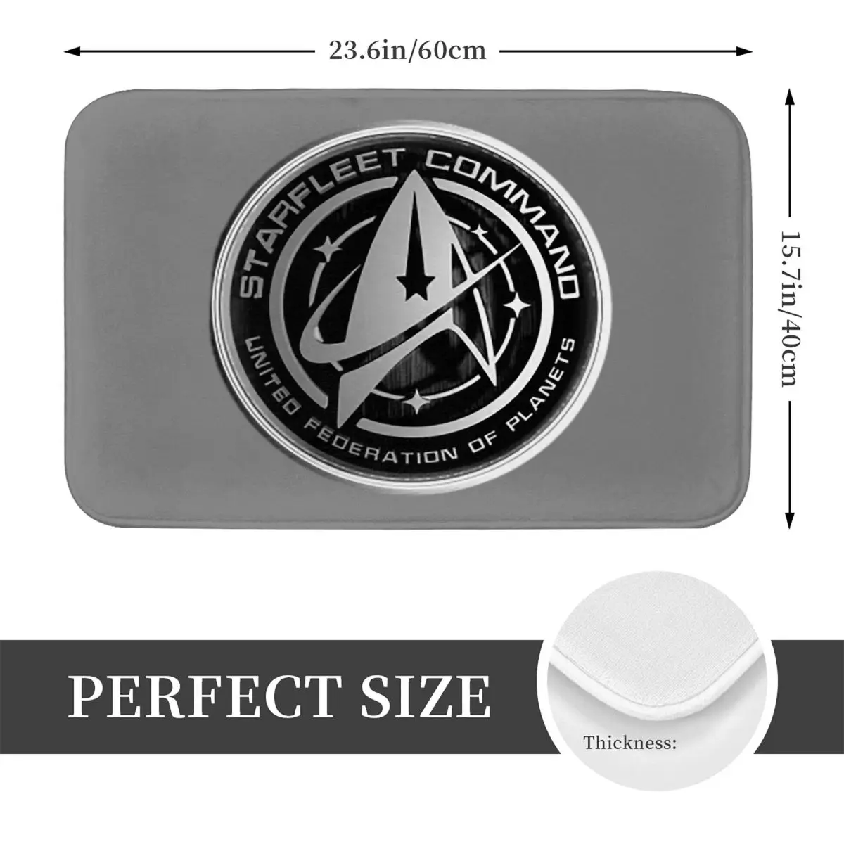 Star Treks Science Fiction TV Series Doormat Kitchen Entrance Home Floor Mat Anti-slip Carpet Rug for Living room Footpad Mats