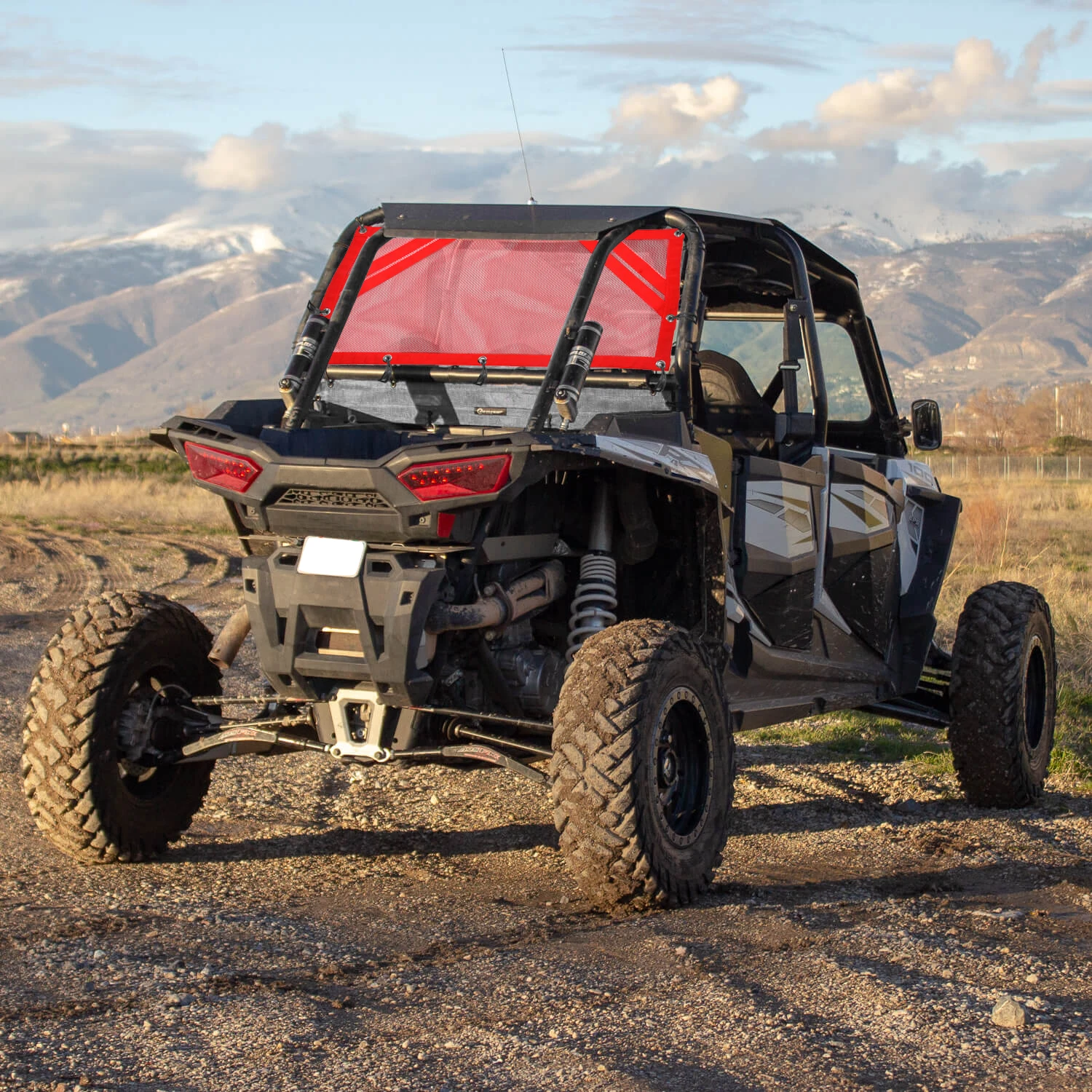 Shade Up. Ride RZR. Full Window Sunshade Kit with High-Flow Mesh Screens for Polaris RZR 500–XP 1000 Turbo