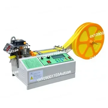 Cloth Tape Cutting Machine Hot and Cold Cutting Machine Magic Sticker Tube Zipper Elastic Ribbon Cutter Tool