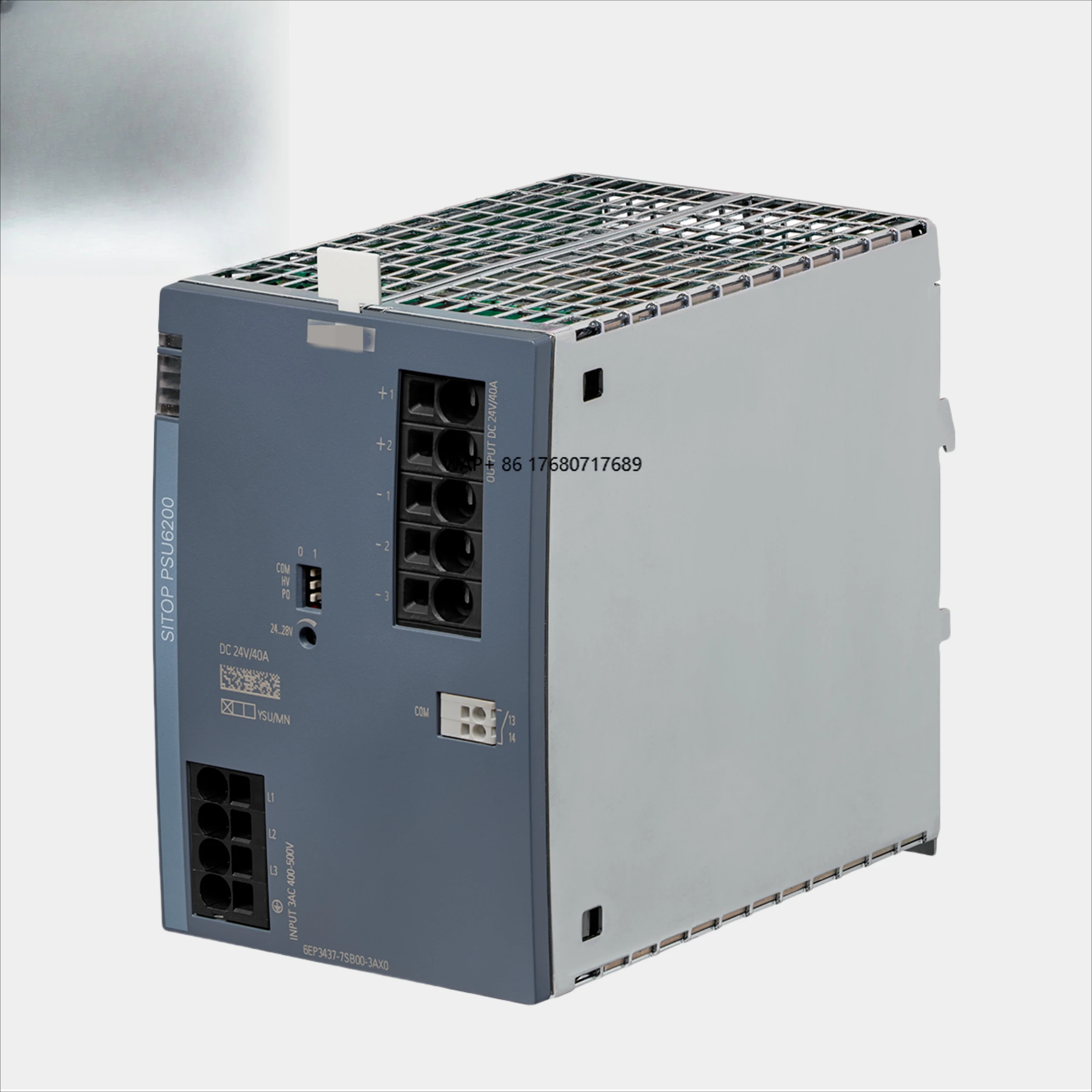 

SITOP PSU6200 24V/40A Industrial Power Supply Stable with Input 400-500V AC and Output 24V DC/40A