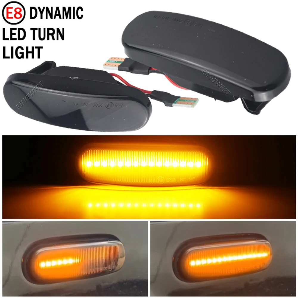 Sequential Lamp For Fiat Doblo Panda Idea Stilo Fiorino Multipla Punto Qubo Linea Musa LED Dynamic Turn Signal Side Marker Light