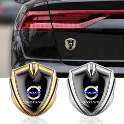 3D Metal Shield Badge Sticker Body Side Fender Trunk Decoration Sticker For Volvo Xc60 XC90 V40 S60 V50 V60 C30 Xc40 S80 S40 V90