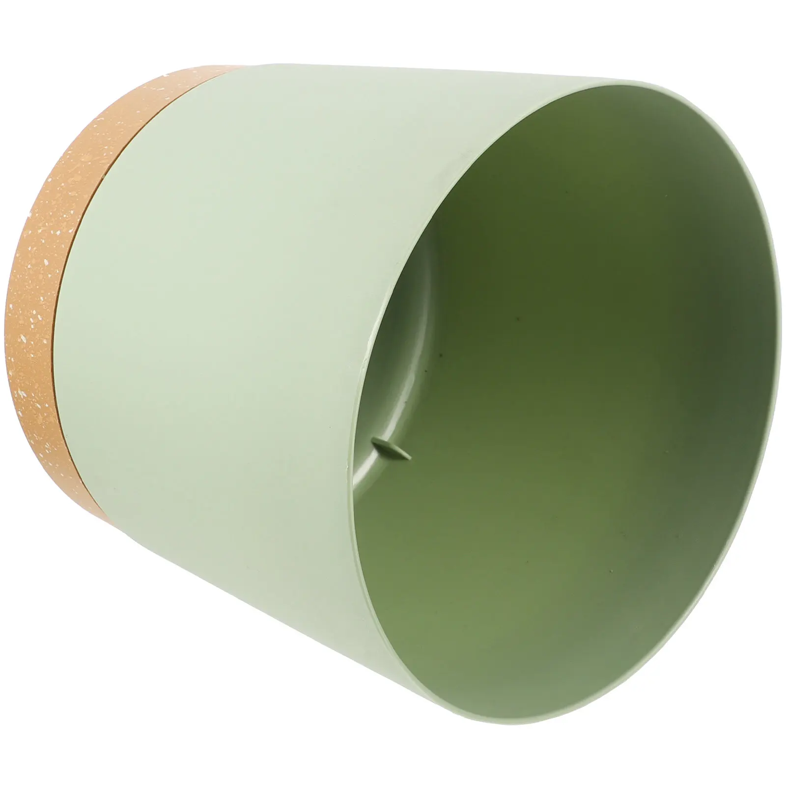 

Набор из 2 премиальных цветочных горшков из смолы с дренажным поддоном, 8 дюймов, для небольших растений, для декора гостиной и двора