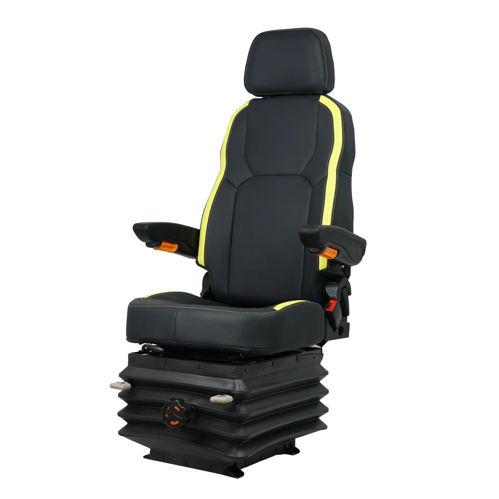 Foldable PVC Mechanical Suspension Seat Replacement for Tractor Forklift Excavator Skid Loader-for Construction Machinery Parts