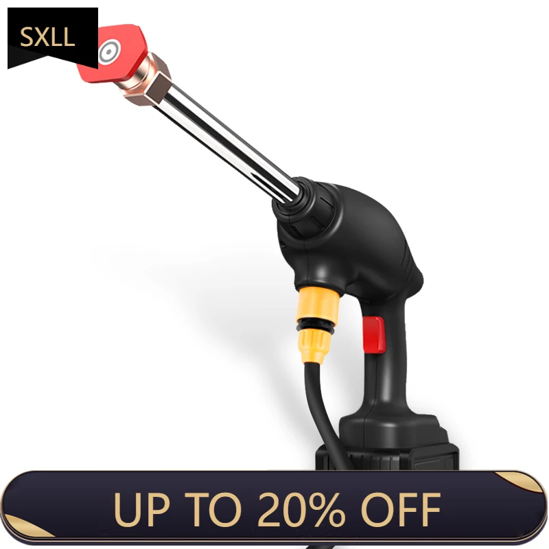 

SXLL Portable wireless lithium battery electric spray cleaner car wash high pressure cleaning water gun