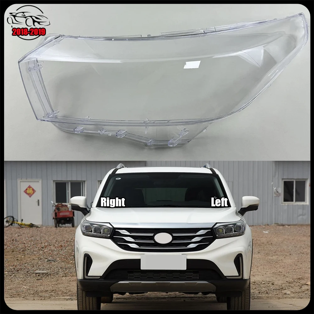 

For Trumpchi GS4 2018 2019 Car Headlight Glass Cover Clear Automobile Left Right Headlamp Head Light Lens Covers Styling