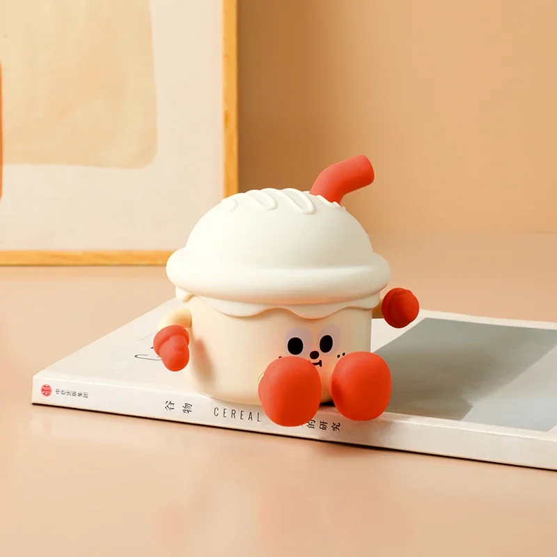 Ice Cream Cake Nightlight USB Charging Room Ambient Light Bedroom Bedside Sleep Lamp Cartoon Night Lights