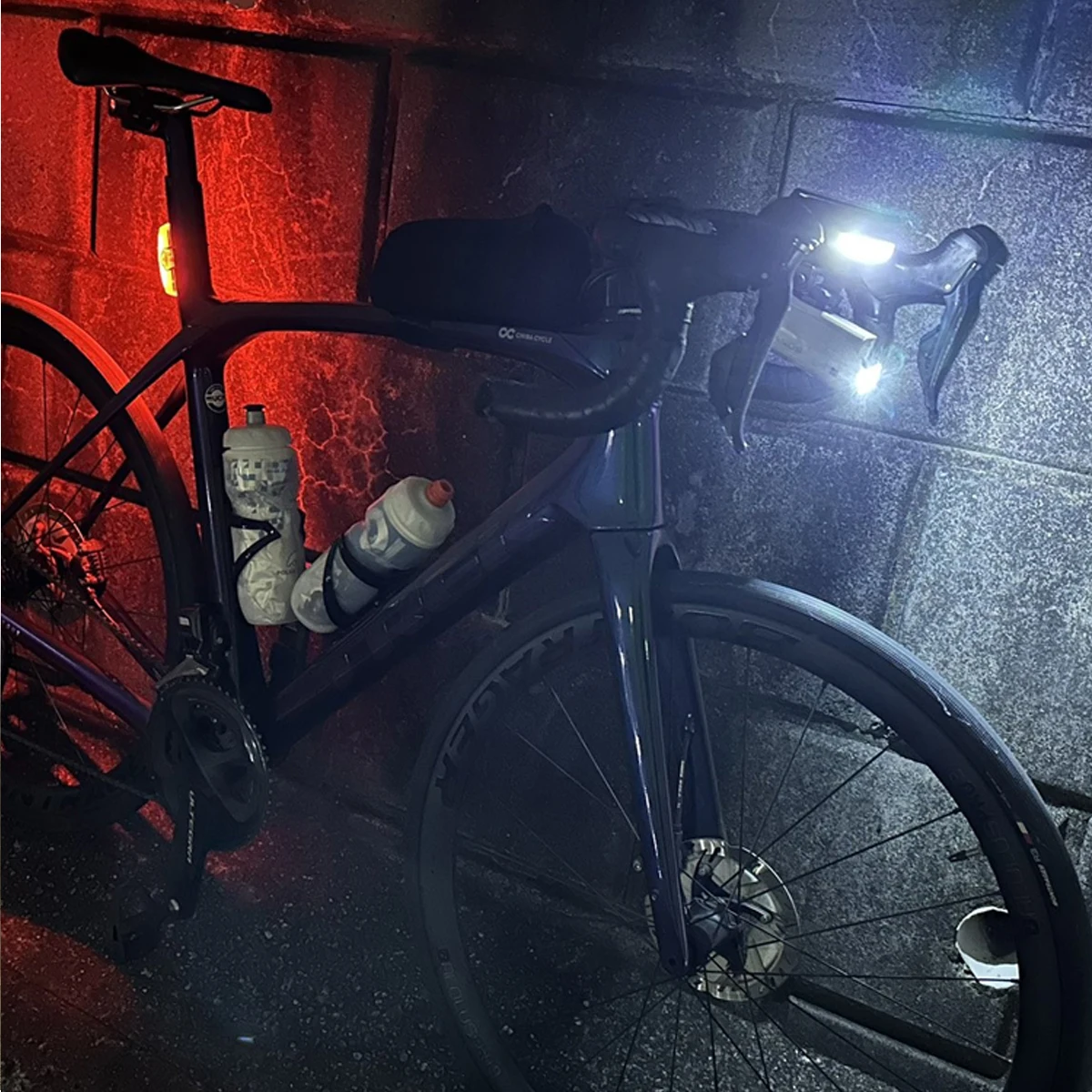 RAVEMEN FR300+TR250 Bike Lights Set Bicycle LED Rechargeable Out-Front Headlight For Garmin Wahoo Taillight Rear Lamp + 3 Mounts