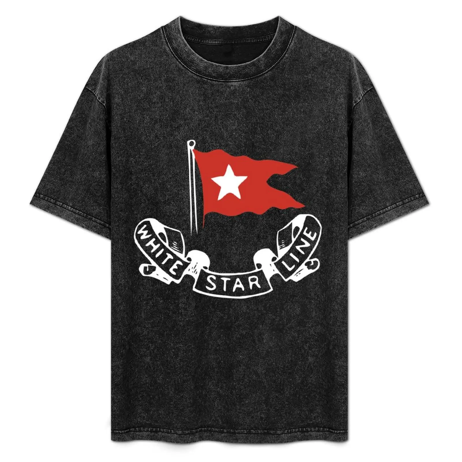 ホワイト-スター-ライン-rms-titanic-tシャツ-ベーシック軽量半袖tシャツ