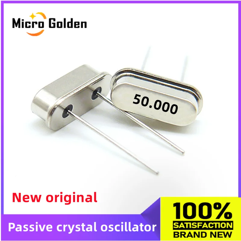 (10pcs) 50M 50MHZ 50.000M 50.000MHZ HC-49S Passive Crystal Oscillator DIP2pin Quartz Resonator 49S