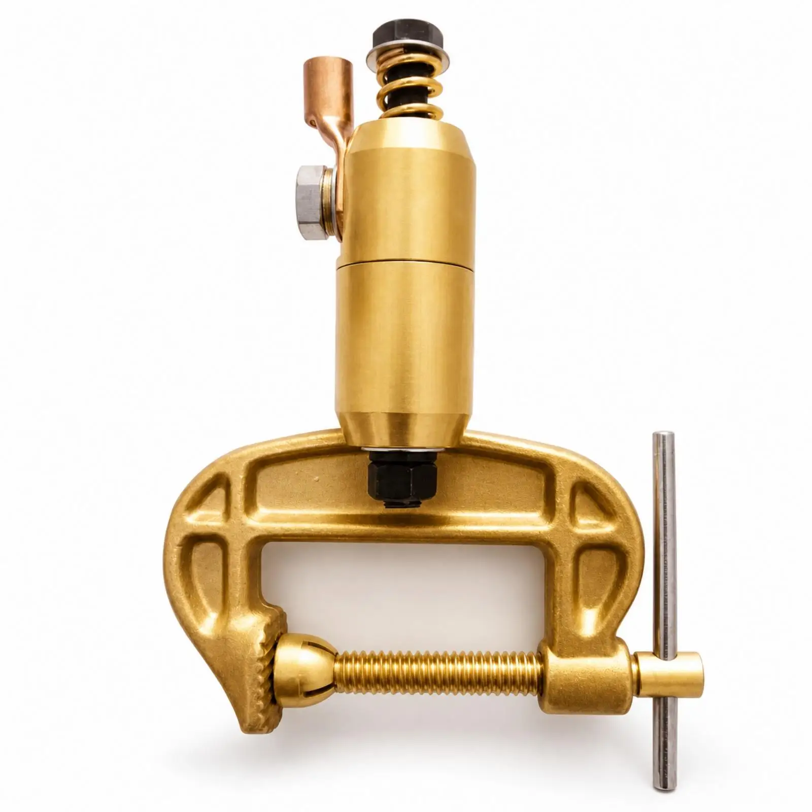C-Shaped Grounding Clamp with Rotating Head Heavy-Duty Rotary Metal-Joining Ground Clamp High Conductivity Long-Lasting
