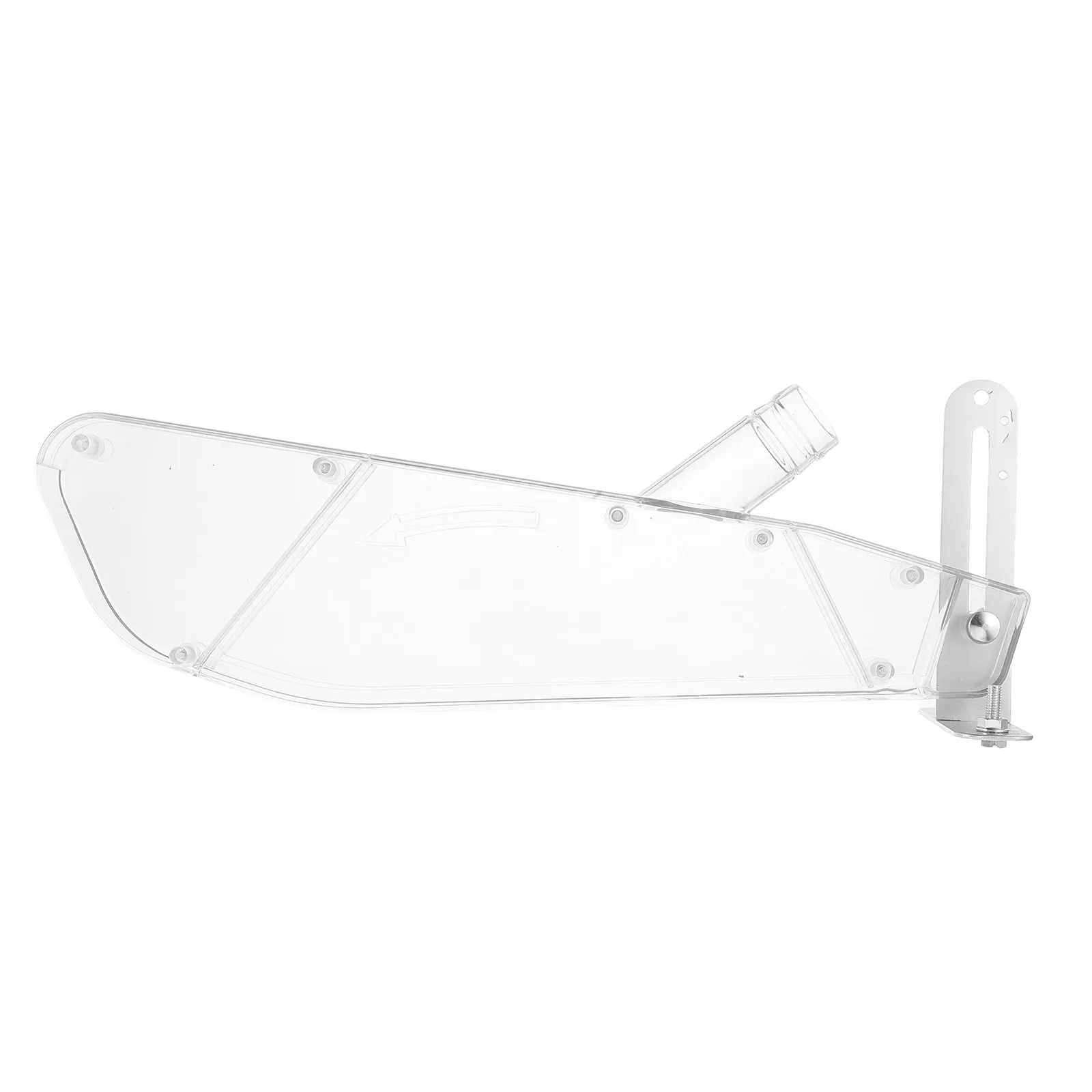 Universal Table Saw Dust Collection Guard Transparent Safety Cover for Woodworking Efficient Particle Reduction Sturdy Metal