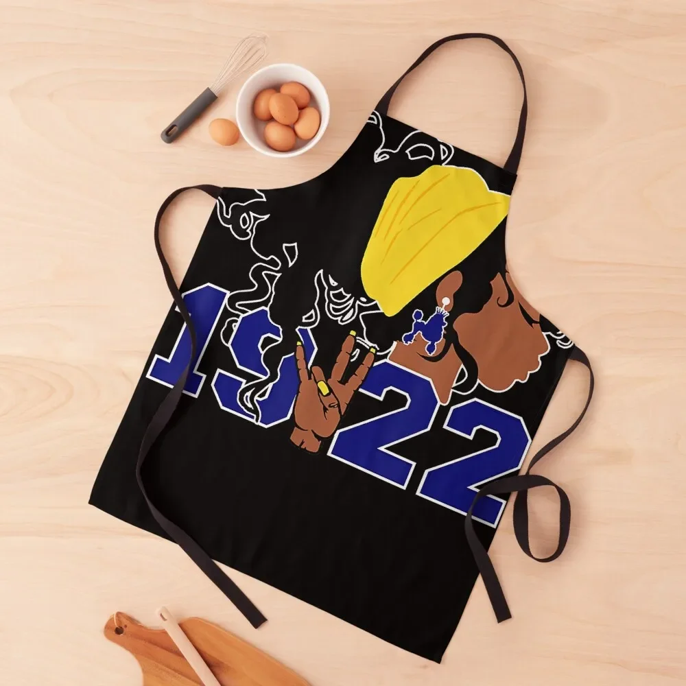 

Women SGRho Sigma-1922 Poodle Gamma-Rho Hand Sign Apron For Nail Stylist man chef uniform Art Apron