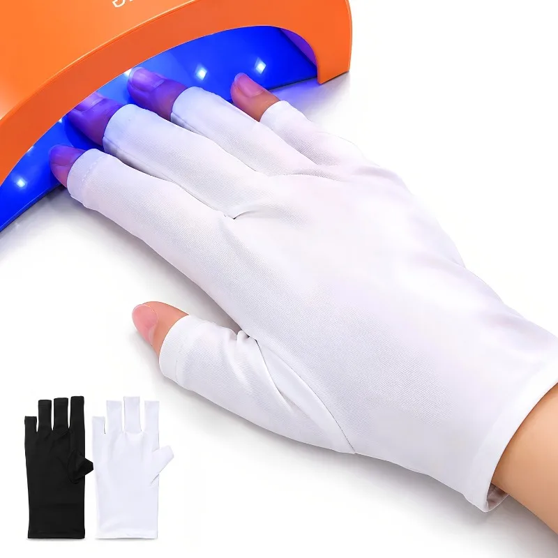 Nail Art UV Protection Gloves Anti-UV Radiation Gel LED Lamp Hand Protector For Nail Art Gel UV LED Lamp Tool