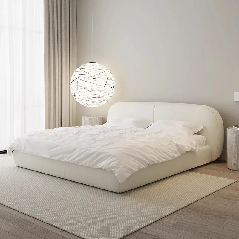 

Storage Japanese Double Bed Beige Cheapest Luxury Tanning Two-person Bed Modern Tanning Camas Matrimoniales Bedroom Furniture