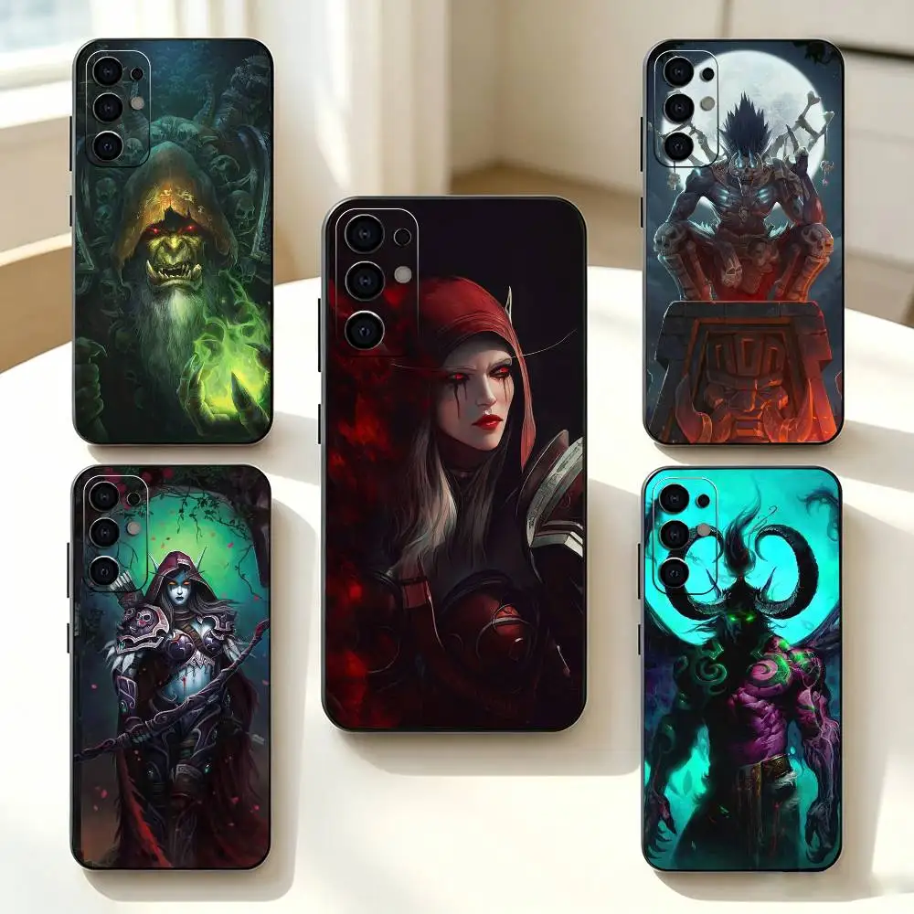 W-World Of W-Warcraft Game   Phone Case For Samsung S25,S24,S21,S22,S23,S30,Ultra,S20,Plus,Fe,Lite,Note,10,Black Cover