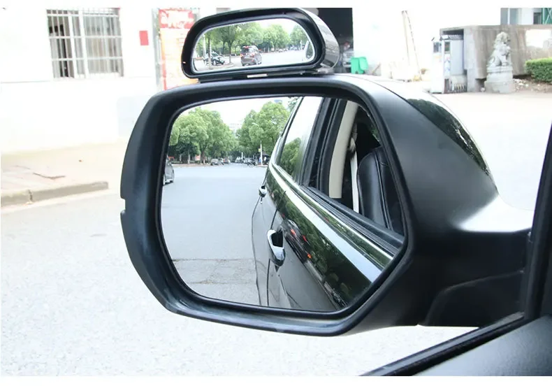 360-Grad-verstellbarer konvexer Toter-Winkel-Spiegel für sicheres Fahren, Weitwinkel-Rückspiegel, Auto-Zubehör – Detail 4