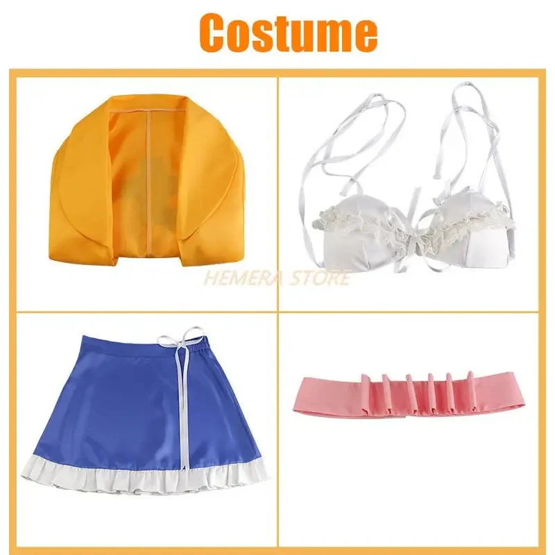 Angie Yonaga Anime Cosplay Costume, Anronpa recruté, Super Uniforme pour femme, Uniforme d'Halloween, Py Play Party Outfit, Blanc, Rouge