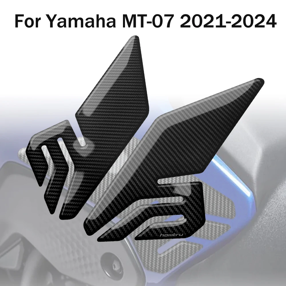 

for Yamaha MT-07 2021-2024 Motorcycle Carbon Fiber Side Fuel Tank Knee Protector Anti Slip Protection Sticker
