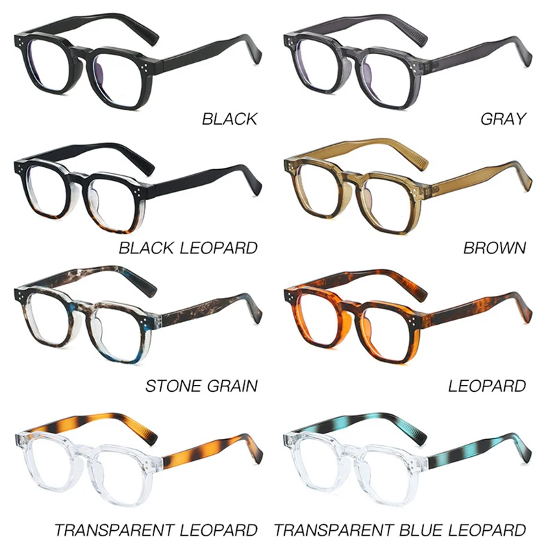 نظارات قراءة عالية الجودة للرجال والنساء بإطار مربع خفيف الوزن ومضاد للضوء الأزرق نظارات طويلة النظر عالية الوضوح #6