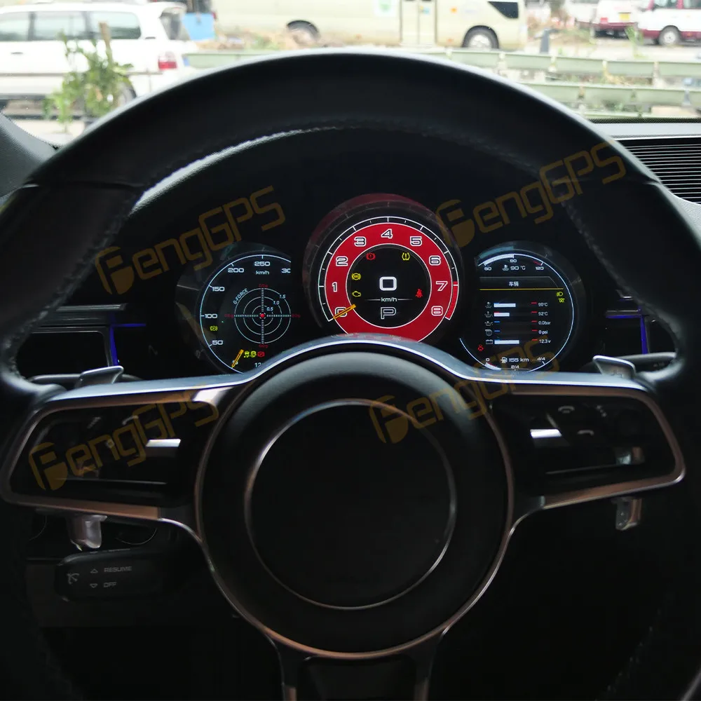 

For Porsche Macan 2014-2018 Car LCD Dashboard Digital Cluster Virtual Cockpit Instrument Speedometer Multifunctional