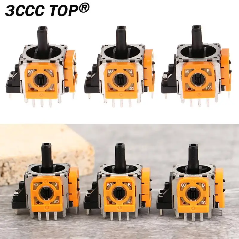 1PCS 3D Analog Stick Sensor Module For PS4 050 055 030 040 Controller Hall Effect Joystick For PS5 Xbox One No Drift