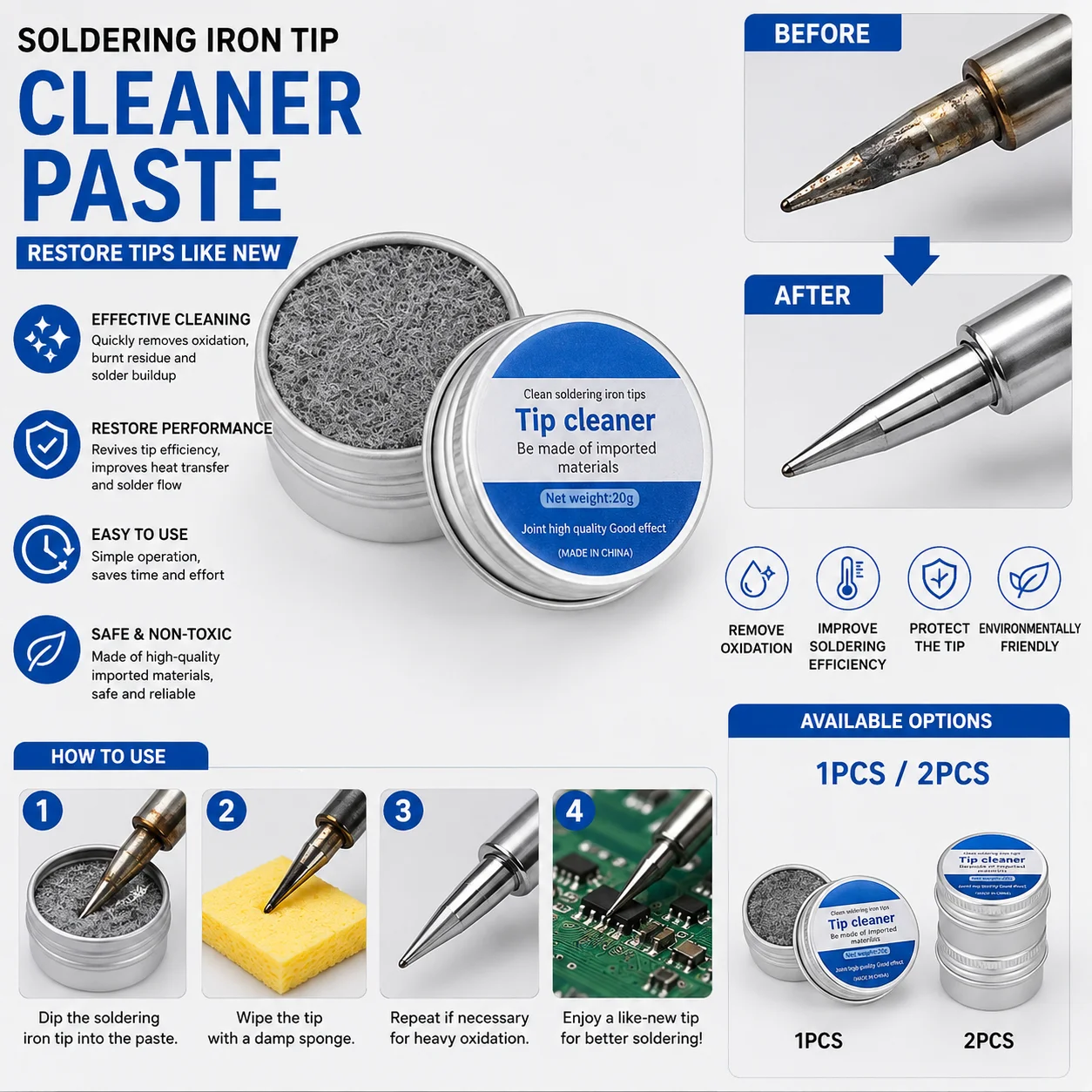 Diy Electronics Cleaner - Confezione da 2: Pasta per la