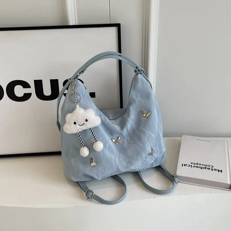 Large Capacity Spring and Summer Bag for Women New Fashionable Commuting Backpack Multi-purpose Single Shoulder Bucket Tote Bag