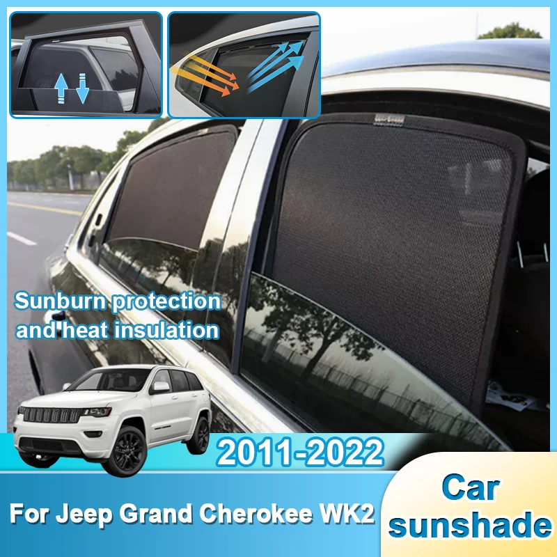 

Mesh Sun Visor For Jeep Grand Cherokee WK2 2011-2022 Window Sun Shade Anti UV Heat Insulating Sunshade Auto Tool Car Accessories