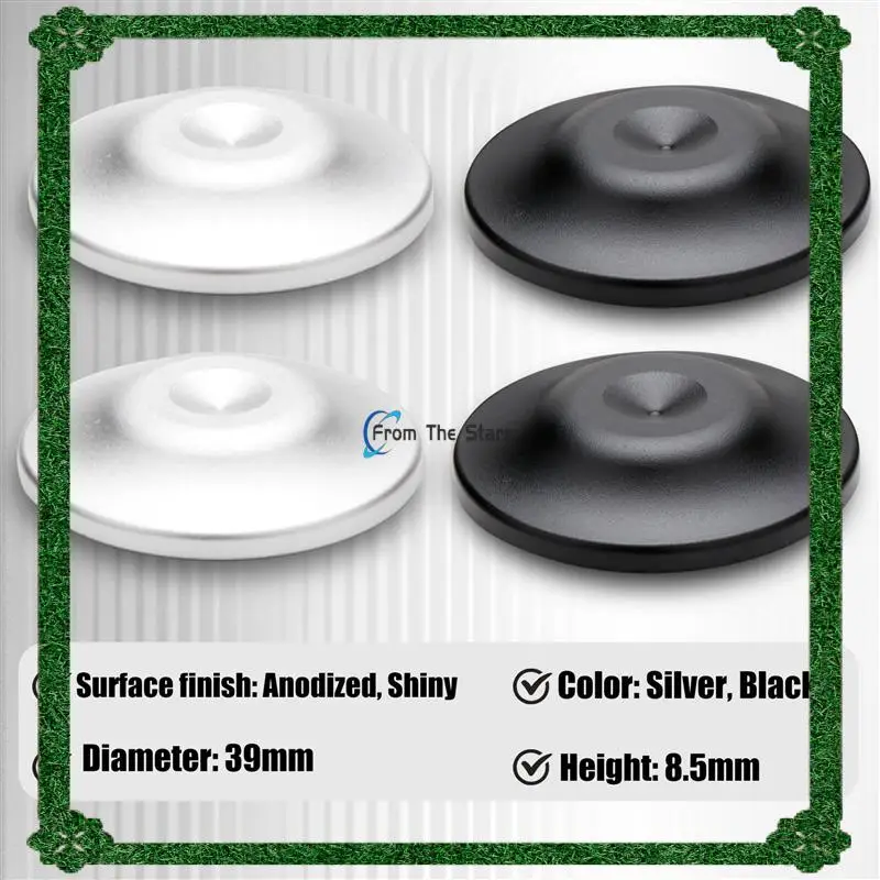 4PCS Amplifier Speaker Feet Spikes Pads Parts Speakers Amplifier Recorder Feet Pad Silver