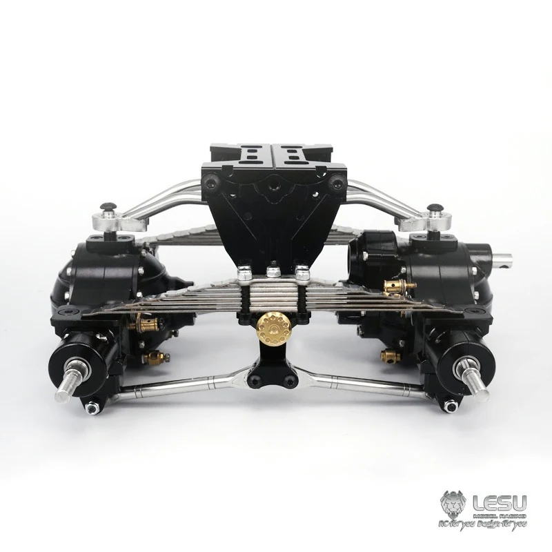 Lesu X-8015 -a/-b 1/14 rc modelo de caminhão conjunto de suspensão traseira 9mm aumentado tamiya trator lama cabeça acessórios de metal completo