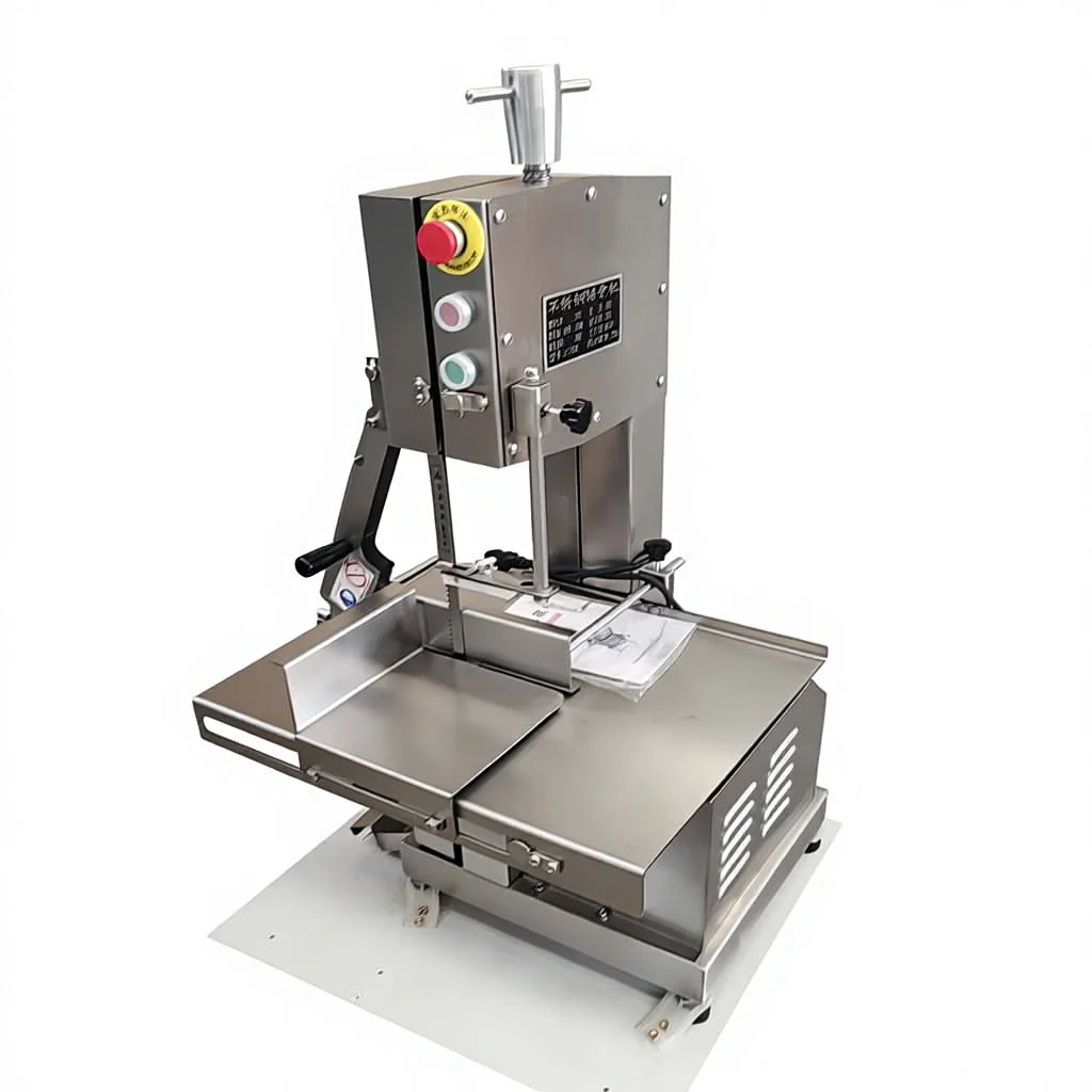 

New RuiCheng Automatic Bone-Cutting Adjustable Thickness Stainless Steel Blade 1.5kW High-Speed 15m/s Freezing Meat Slicer