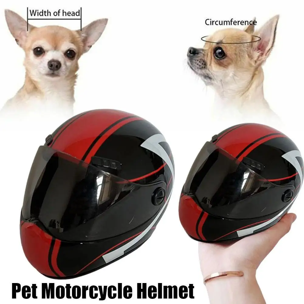 Small Pet Motorcycle Helmet Cat Dog Puppy Mini Helmets,Full Face Motorcycle Helmet Outdoor Head Protecting Pet Hard Hat New