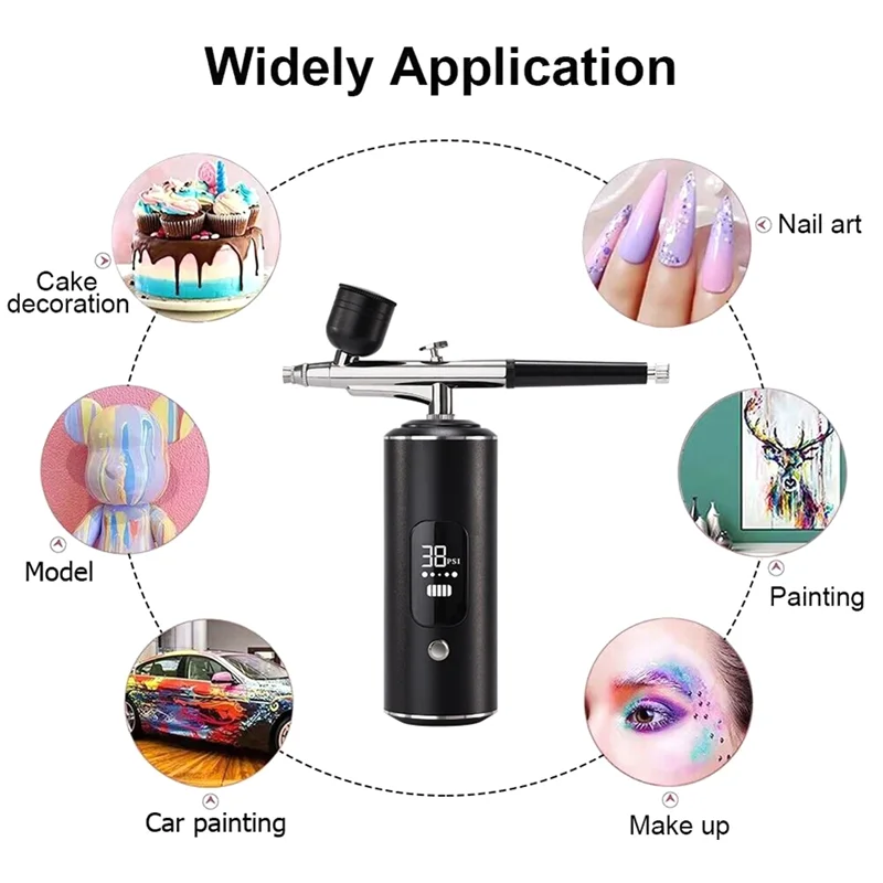 

ABRS-Digital Air Brush With Compressor Portable Air Brush Crafts Air Brush Art Painting Compressor Airbrush Pen Airbr