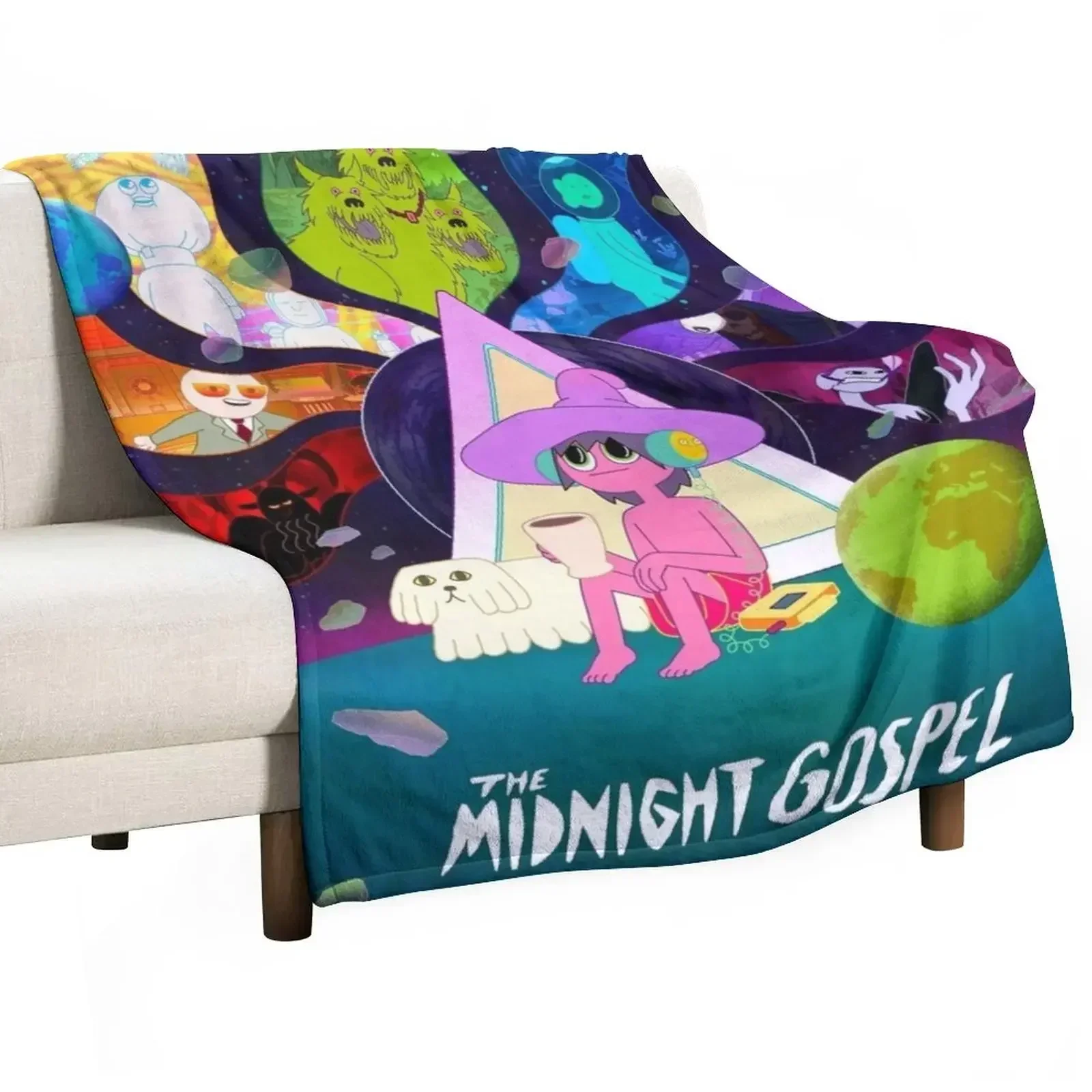 Midnight Gospel Throw Blanket Hairy Tourist Giant Sofa Loose Custom Kid'S Blankets
