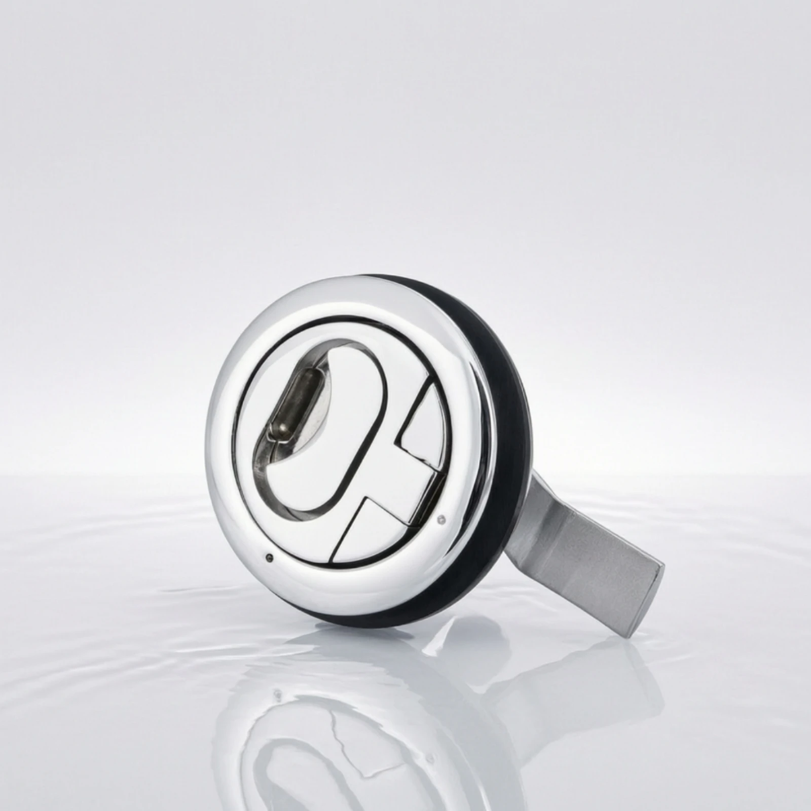 76 Mm Stainless Steel Floor Lock Compact Floor Lock with Integrated Lift Handle Hardware Corrosion Resistant Rust Proof