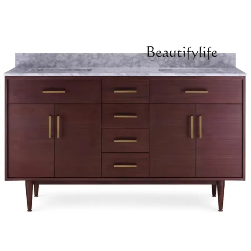 X New Chinese Modern Light Luxury New Chinese Nordic Bathroom Cabinet Household Small Apartment Hotel Clubhouse