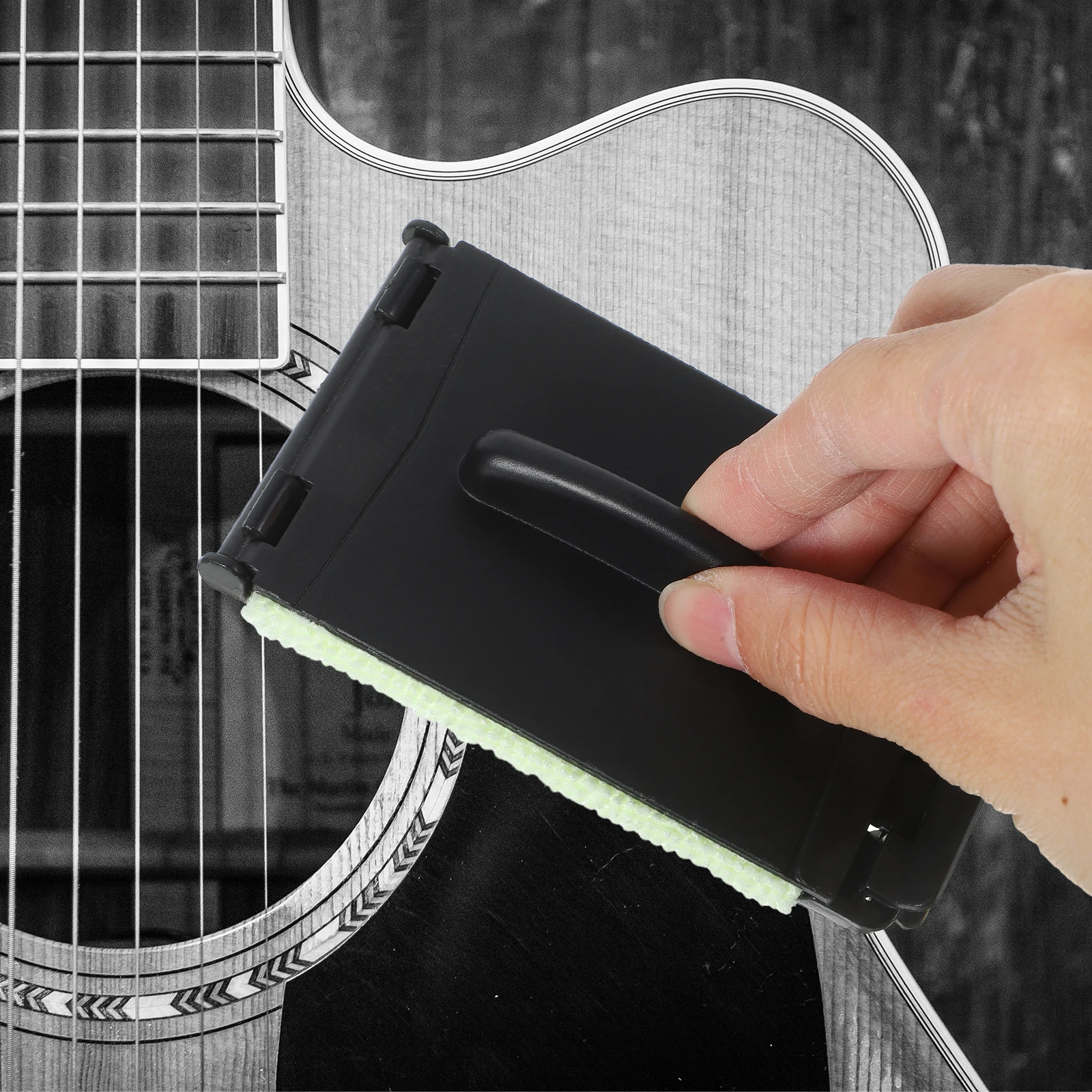 

Guitar Strings Scrubber Cleaning Tool for Acoustic Electric Bass Guitar Maintenance High Quality Fabric Extends Life Preserves