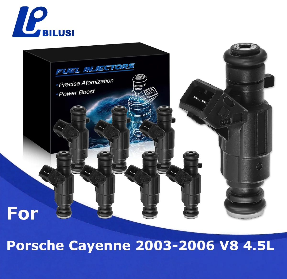 

Топливные форсунки Bilusi, совместимые с Porsche Cayenne 2003 2004 2005 2006, газовый набор 4,5 л, 4 шт., замена # 94860513000